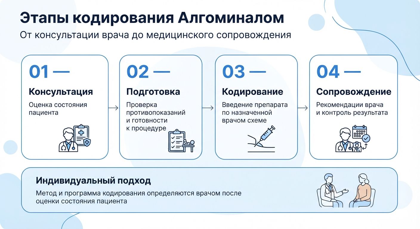Кодирование препаратом «Алгоминал» в Южноуральске инфографика